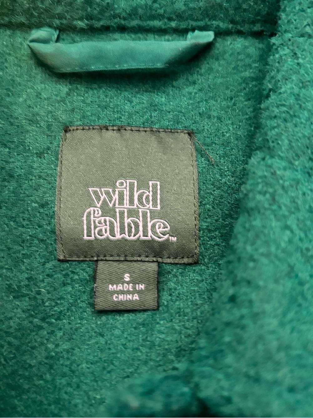 🌲Wild Fable🌲Green Button-Front Shacket - Picture 4 of 6